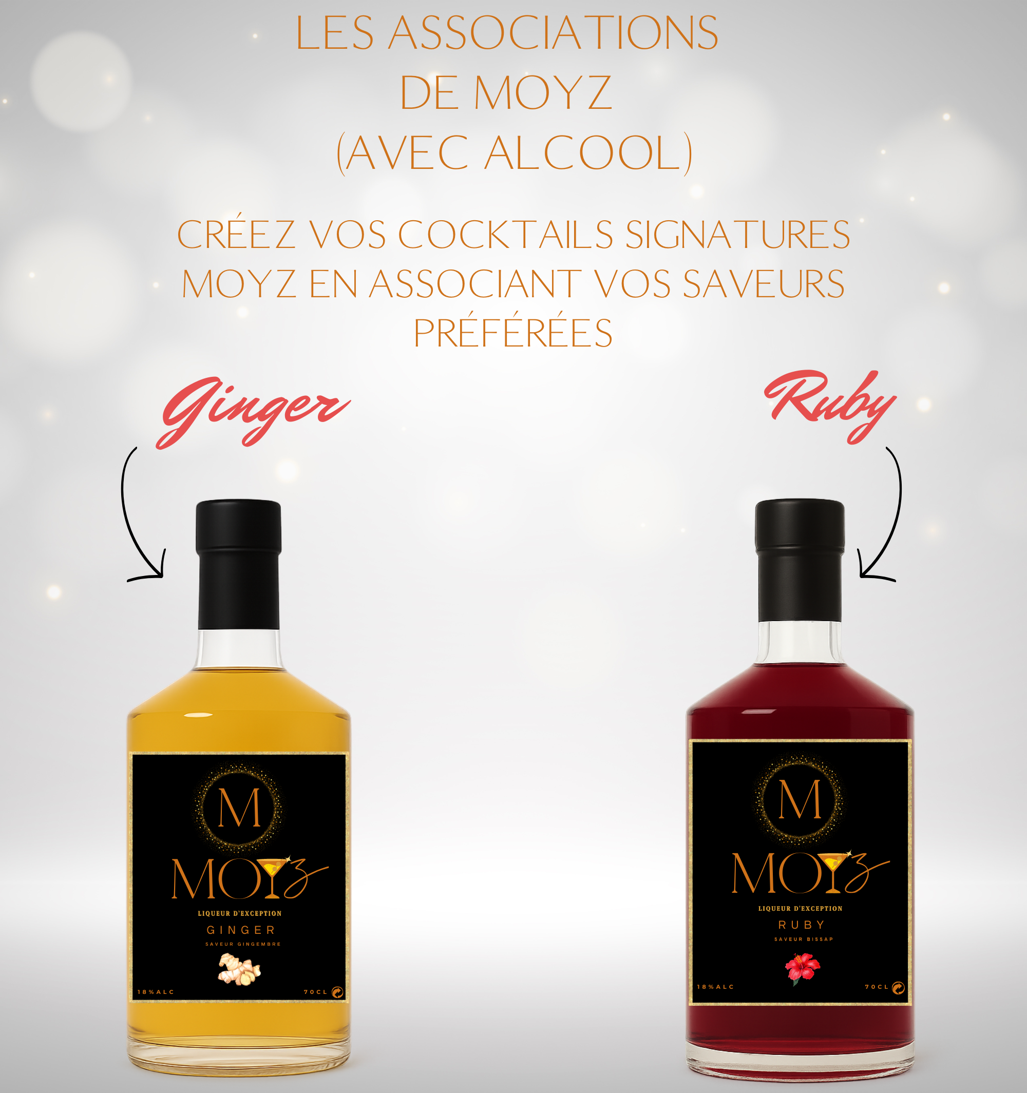 Mix & Match by MOYZ - GINGER & RUBY // Liqueur de Gingembre et Liqueur de Bissap